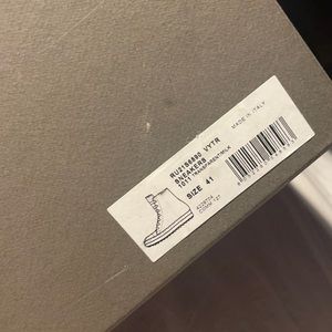 Rick Owens Milk White High-Top Sneakers